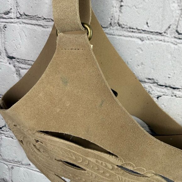 Joy Folie Marlow Suede Harness in Tan Size L/XL - Picture 8 of 12